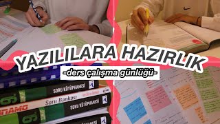 SINAVLARA ÇALIŞIYORUM🥲 YAZILILARA SON İKİ HAFTA  9 sınıf ders çalışma günlüğüm [upl. by Eustatius656]