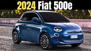 Electrifying Italian Style The New 2024 Fiat 500e Review [upl. by Tselec556]