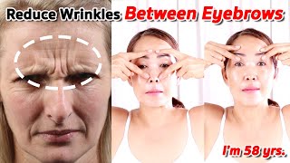 Reduce wrinkles between eyebrows  NO TALKING  Facial Massage [upl. by Mahan157]