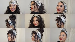 7 QUICK amp EASY SILK SCARF HAIRSTYLES [upl. by Anilehcim]