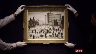 Long lost Lowry painting sells for over £26m 341m 2 USAUK  BBC News  22nd January 2020 [upl. by Kcirrad359]