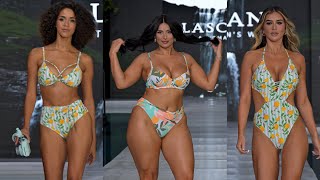 4k60 2024Lascana part2  2024 Miami Swim Week DC  Vertical slow motion [upl. by Yrtsed]