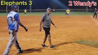 Elephants vs Wendys Game 8 Slowpitch Softball adidas easton louisville miken [upl. by Etteneg]