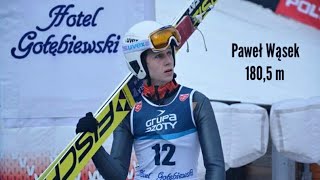 Paweł Wąsek 1805 m 15032019 Kwalifikacje Vikersund Raw Air 2019 [upl. by Akcirre]