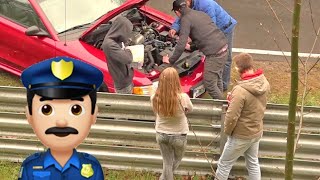 NÜRBURGRING CRASH amp FAIL COMPILATION  Police MISTAKES Racing Crashes Nordschleife Nurburgring [upl. by Reinar]