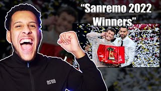 Mahmood BLANCO  Brividi Sanremo 2022  WINNERS OF SANREMO 2022 BRTISH REACTION [upl. by Ledah]