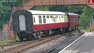 South Devon Railway Buckfastleigh to Totnes Steam engine heritage line trains day on trains 192023 [upl. by Adnileb]