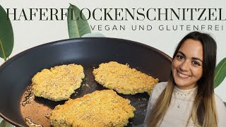 GÜNSTIGE Schnitzel aus Haferflocken Vegan amp Glutenfrei 🌱 [upl. by Sallyanne]