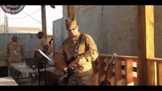 Star Spangled Banner guitar solo in Afghanistan [upl. by Tadeas388]