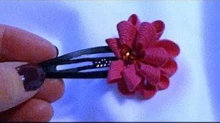 How to Make a RicRac Flower Day 40 [upl. by Briano973]