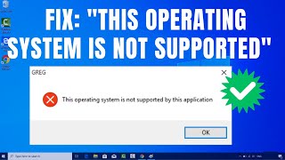 How To Fix quotThis operating system is not supportedquot Error on Windows 1011 [upl. by Atrebla655]