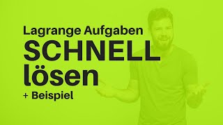 Lagrange Verfahren Determinantenmethode  Lagrangeaufgaben am schnellsten lösen  2 Beispiele [upl. by Mella]