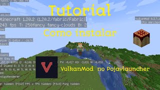 tutorial  como instalar VulkanMod no pojavlauncher [upl. by Anhej]