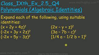 FACTORIZATION OF Polynomials Class 9 Ex 25 Q4 NCERT Solution ALGEBRAIC IDENTITIES Class 9 NCERT [upl. by Zigrang]