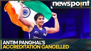 Paris Olympics 2024 Indias Antim Panghal sent back home after security breach  WION Sports [upl. by Htebasyle]