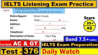 IELTS Listening Practice Test 2023 with Answers Real Exam  376 [upl. by Ruhl949]