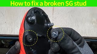 How to fix broken SG studs in soccer shoes  Nike Tiempo Legend 8 Elite SG PRO [upl. by Moritz]