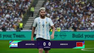 PES 2021 Gameplay  Argentina vs Morocco  2024 [upl. by Edlyn425]