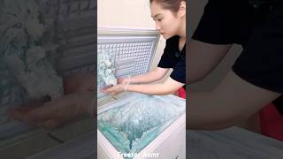 Green freezer frost ice eating asmr [upl. by Teevens306]