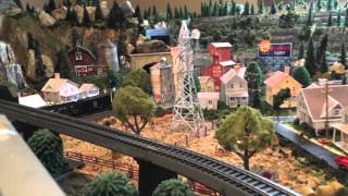 HampD Model Railroad Helicopter Tour [upl. by Elttil]