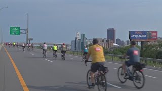 10th annual SkyRide brings out more than 1500 bicyclists [upl. by Paulina]