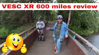 DIY VESC Onewheel XR 600 miles review [upl. by Adikam594]