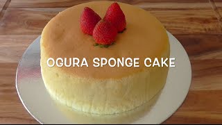 How to make Ogura Sponge Cake recipe resep Ogura Cake [upl. by Jarv]