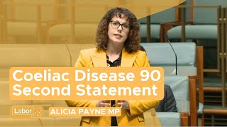 18 March 2024  Coeliac Disease  90 Second Statement [upl. by Ydnik]