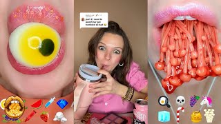 💖 TikTok POVS 💖 ASMR Satisfying Eating  Kaitlin Autumn Monique  POVs Tiktok 2024 11 [upl. by Ellesij]