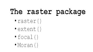 GIS and R  using the raster package [upl. by Mosenthal]