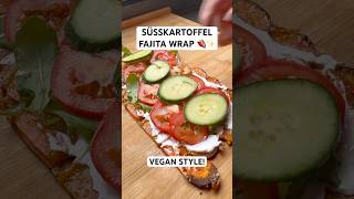 Süßkartoffel Wrap mit veganem Hähnchen 🍠🌯✨Der absolute Wahnsinn 🤤 veganerezepte rezept [upl. by Budding]