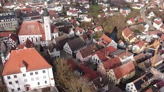 Quik Drone Footage  Burgau  Bavaria Germany [upl. by Jourdan]