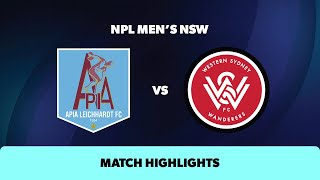 NPL Mens NSW Round 27 Highlights – APIA Leichhardt FC v WSW [upl. by Heiney890]