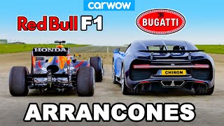 Bugatti Chiron vs Red Bull F1 ARRANCONES [upl. by Satsok]