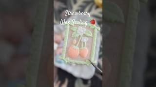 소녀 감성 딸기 🍓🎀💝waxsealing asmr waxwork 실링왁스 handmade [upl. by Mcquade]