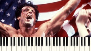 Gonna Fly Now  Theme from Rocky  Piano Sheets [upl. by Noemad]