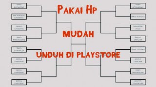 Cara membuat bagan pertandingan olahraga di Hp mudah dan simple [upl. by Yart]