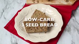 LowCarb 3 Seed Bread Recipe [upl. by Lolande]