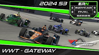 IndyCar Oval Series Tuesday Night Top Split  GATEWAY  2024s3 Rd 8  iRacing IndyCar Broadcast [upl. by Eimas886]