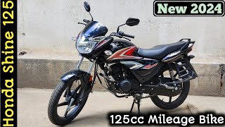 2024 Honda Shine 125 Review  Best 125cc Mileage Bike  Price amp Mileage [upl. by Casie]