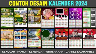 DESAIN TERBARU KALENDER 2024 [upl. by Arval]