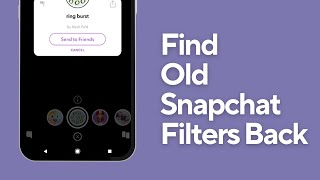 Snapchat Tutorial  How to Get Old Snapchat Filters Back [upl. by Sonnnie507]