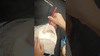 Dehydrated face treatmentlakmeacademyskintreatmentskintherapistskincareskinytshorts [upl. by Akirat]