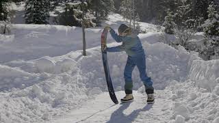 Flex Test 202122 Jones Snowboards Frontier Splitboard [upl. by Delphine]