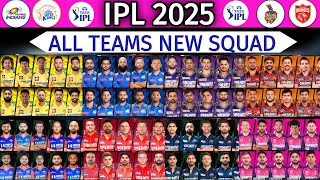 IPL 2025 All Teams New Squad  All Teams Full and Final Squad for IPL 2025  IPL Squad 2025 [upl. by Deerdre]