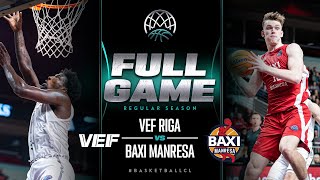 VEF Riga v BAXI Manresa  Full Game  Basketball Champions League 202223 [upl. by Madai]