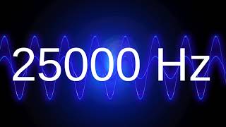 25000 Hz clean pure sine wave TEST TONE 25 khz frequency [upl. by Notnel]