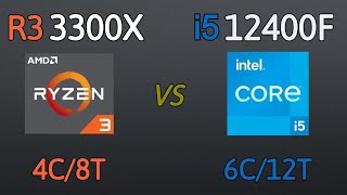 i5 12400F vs R3 3300X  benchmak and test in 6 games [upl. by Iel819]