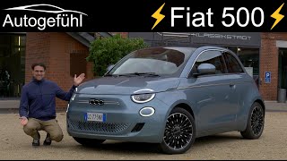 allnew Fiat 500 e FULL REVIEW The 2021 EV surprise Convertible vs Hatch vs 31 [upl. by Nimar294]