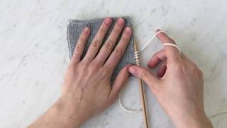 Picking up Stitches along a Vertical Edge Tutorial  Purl Soho [upl. by Robins]